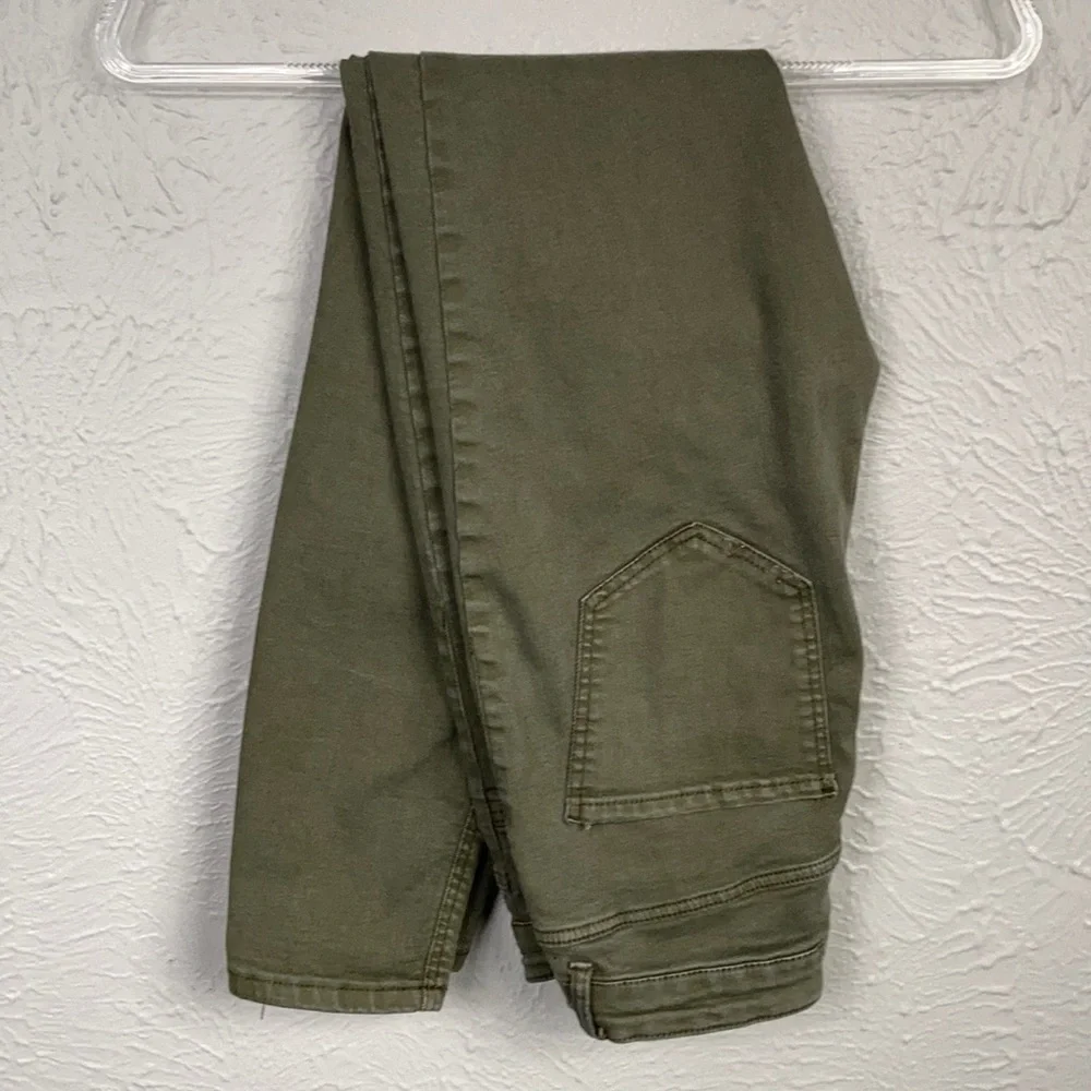 Zara Trafaluc Olive Green Skinny Jeans Size 6 - Picture 1 of 8